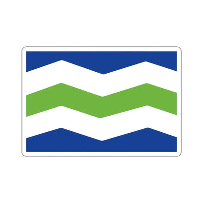 Flag of Burlington, Vermont - STICKER Vinyl Kiss-Cut Decal 6 Inch White - The Sticker Space