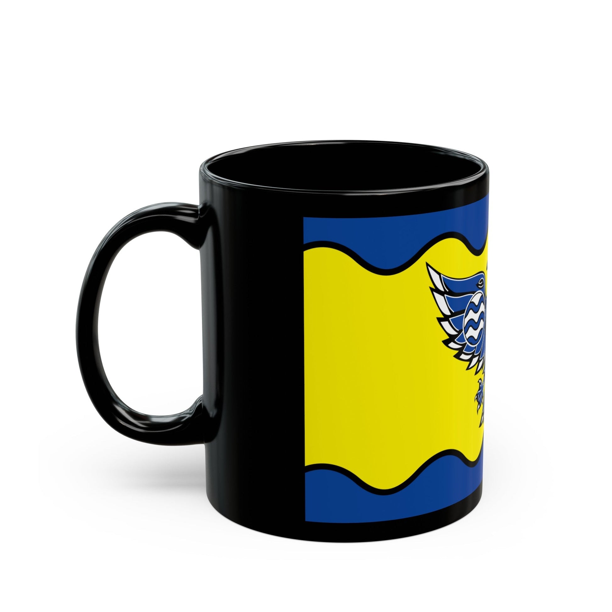 Flag of Burnaby BC Canada - Black Coffee Mug-The Sticker Space