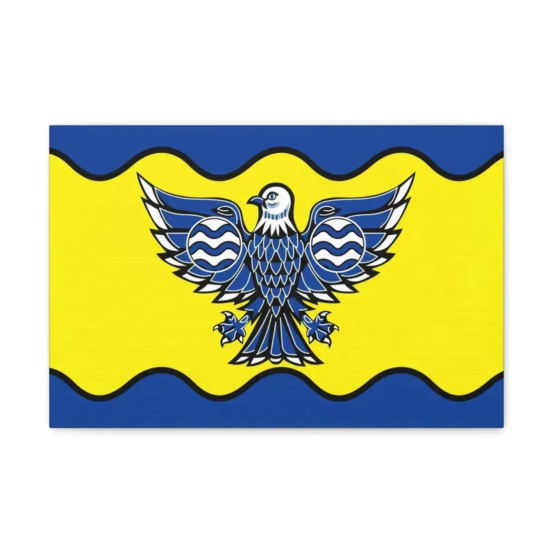 Flag of Burnaby BC Canada - Canvas Wall Art 18″ x 12″ 1.25" - The Sticker Space