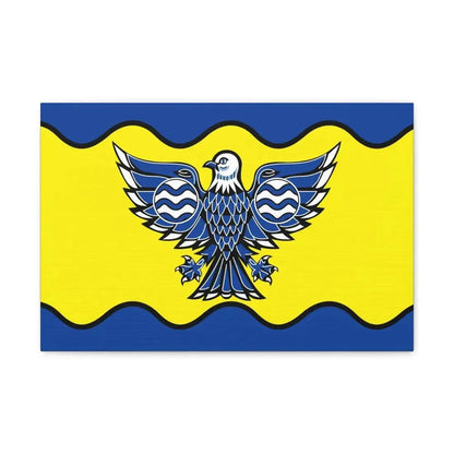 Flag of Burnaby BC Canada - Canvas Wall Art 18″ x 12″ 1.25" - The Sticker Space