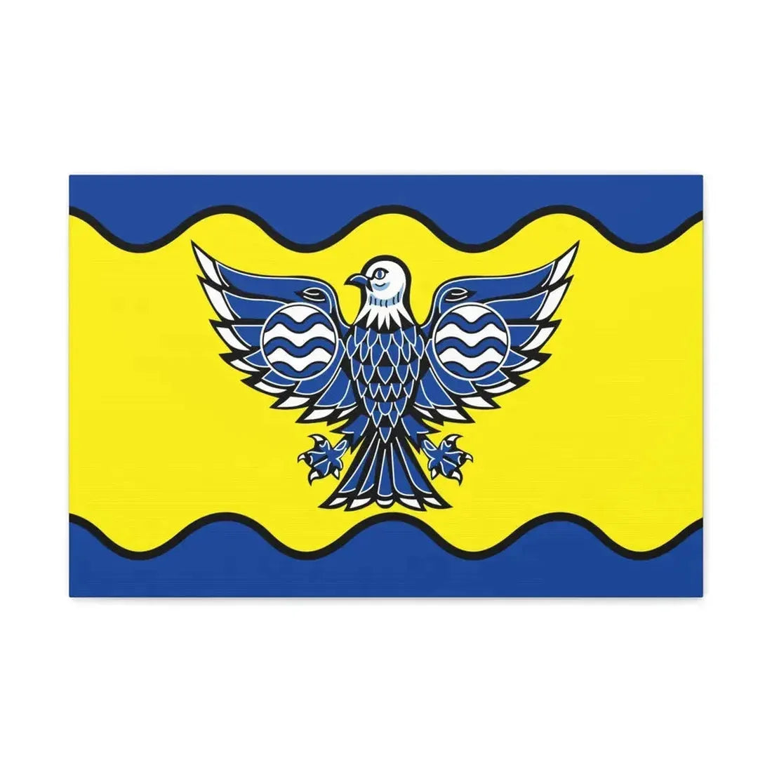 Flag of Burnaby BC Canada - Canvas Wall Art 24″ x 16″ 1.25" - The Sticker Space