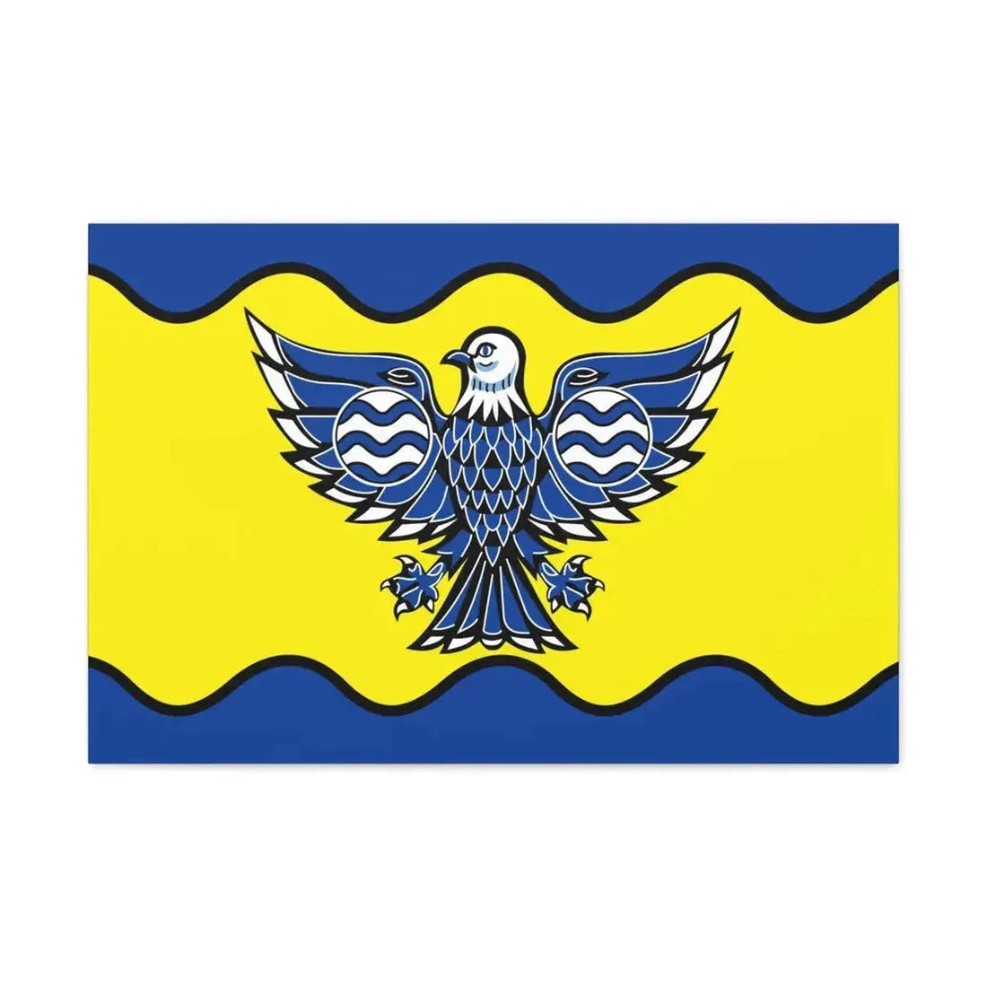 Flag of Burnaby BC Canada - Canvas Wall Art 30" x 20" 1.25" - The Sticker Space