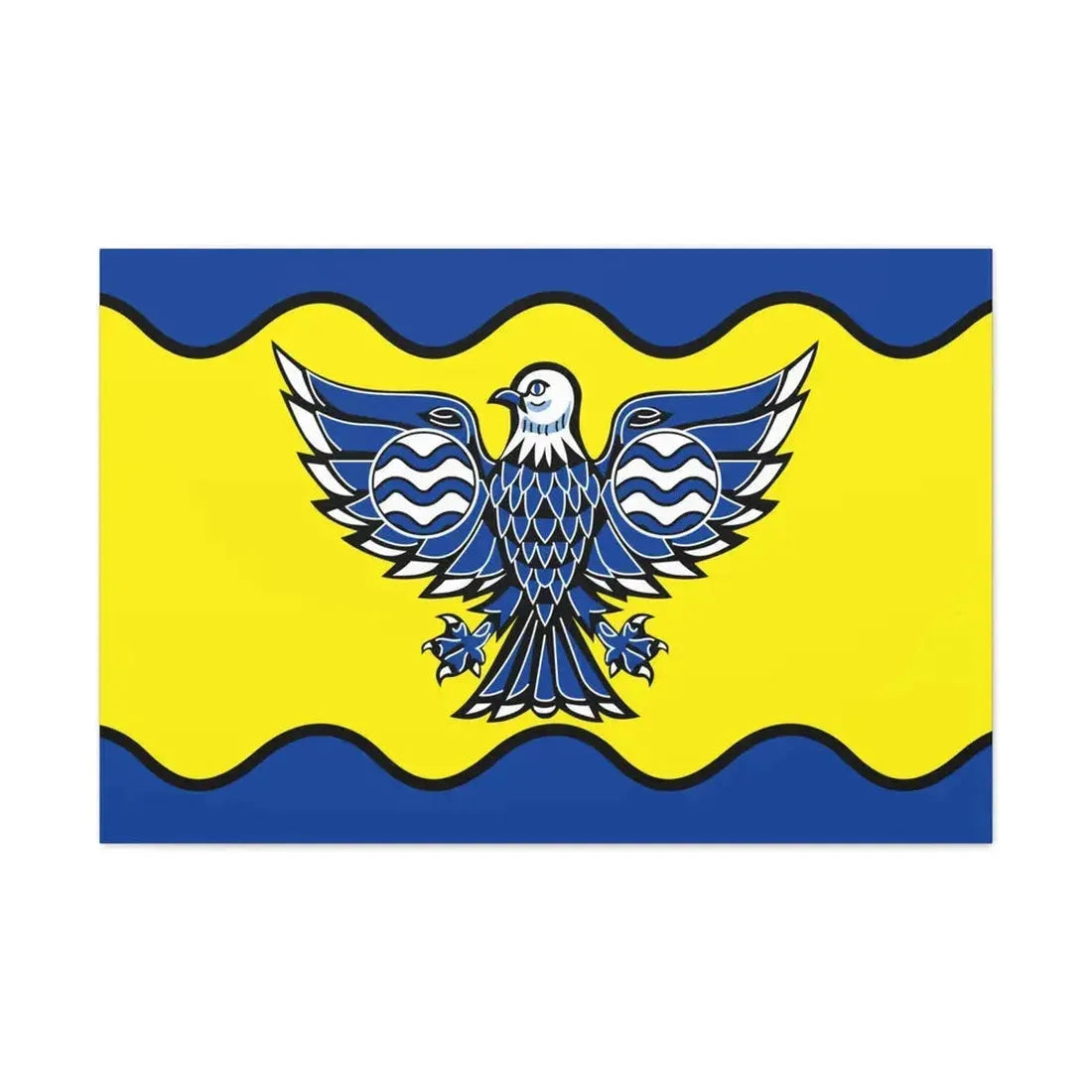 Flag of Burnaby BC Canada - Canvas Wall Art 36" x 24" 1.25" - The Sticker Space