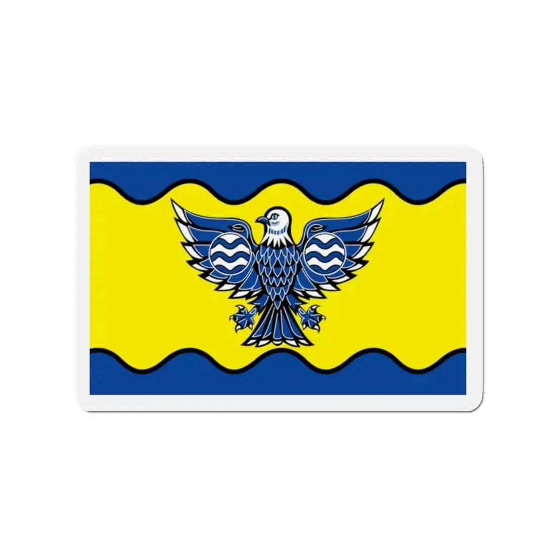 Flag of Burnaby BC Canada - Refrigerator Magnet 2 Inch - The Sticker Space