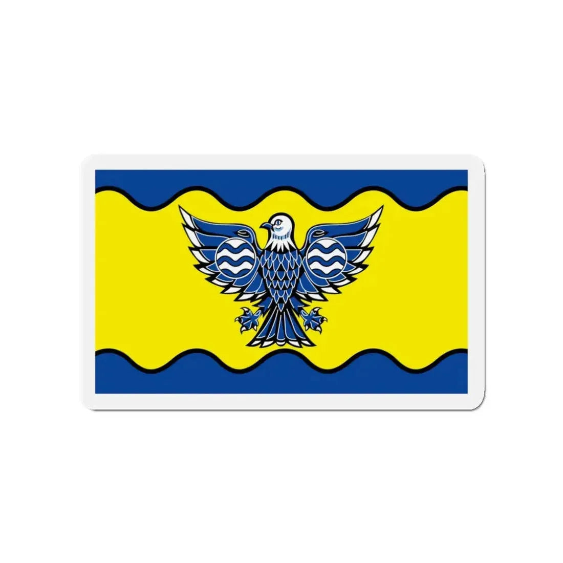Flag of Burnaby BC Canada - Refrigerator Magnet 3 Inch - The Sticker Space