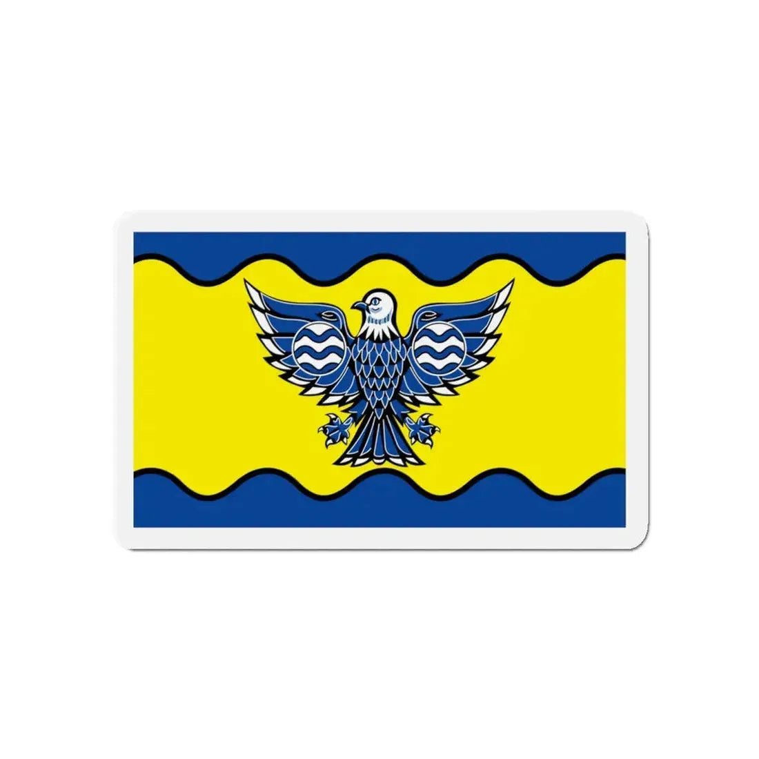 Flag of Burnaby BC Canada - Refrigerator Magnet 4 Inch - The Sticker Space