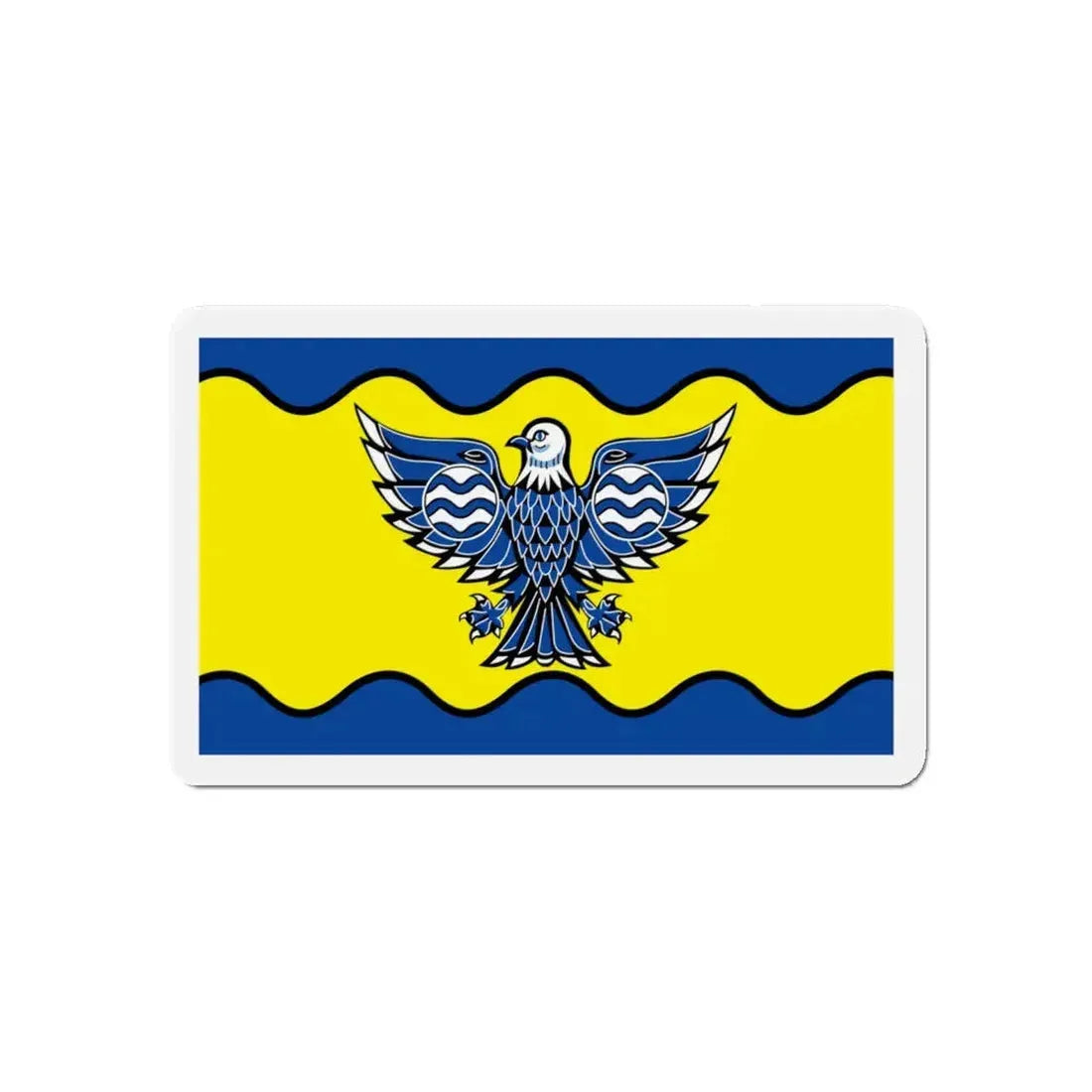 Flag of Burnaby BC Canada - Refrigerator Magnet 5 Inch - The Sticker Space