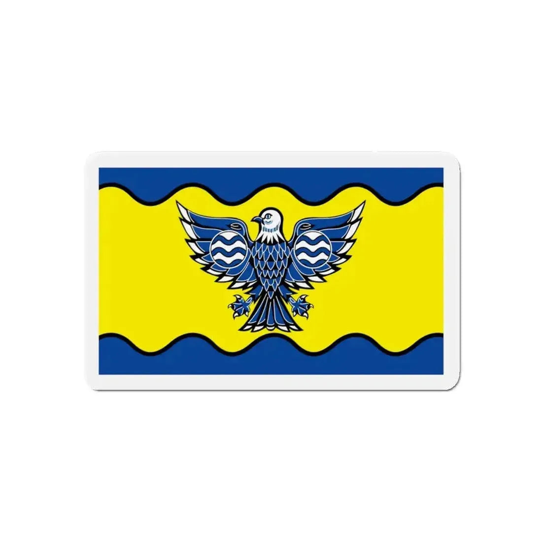 Flag of Burnaby BC Canada - Refrigerator Magnet - The Sticker Space