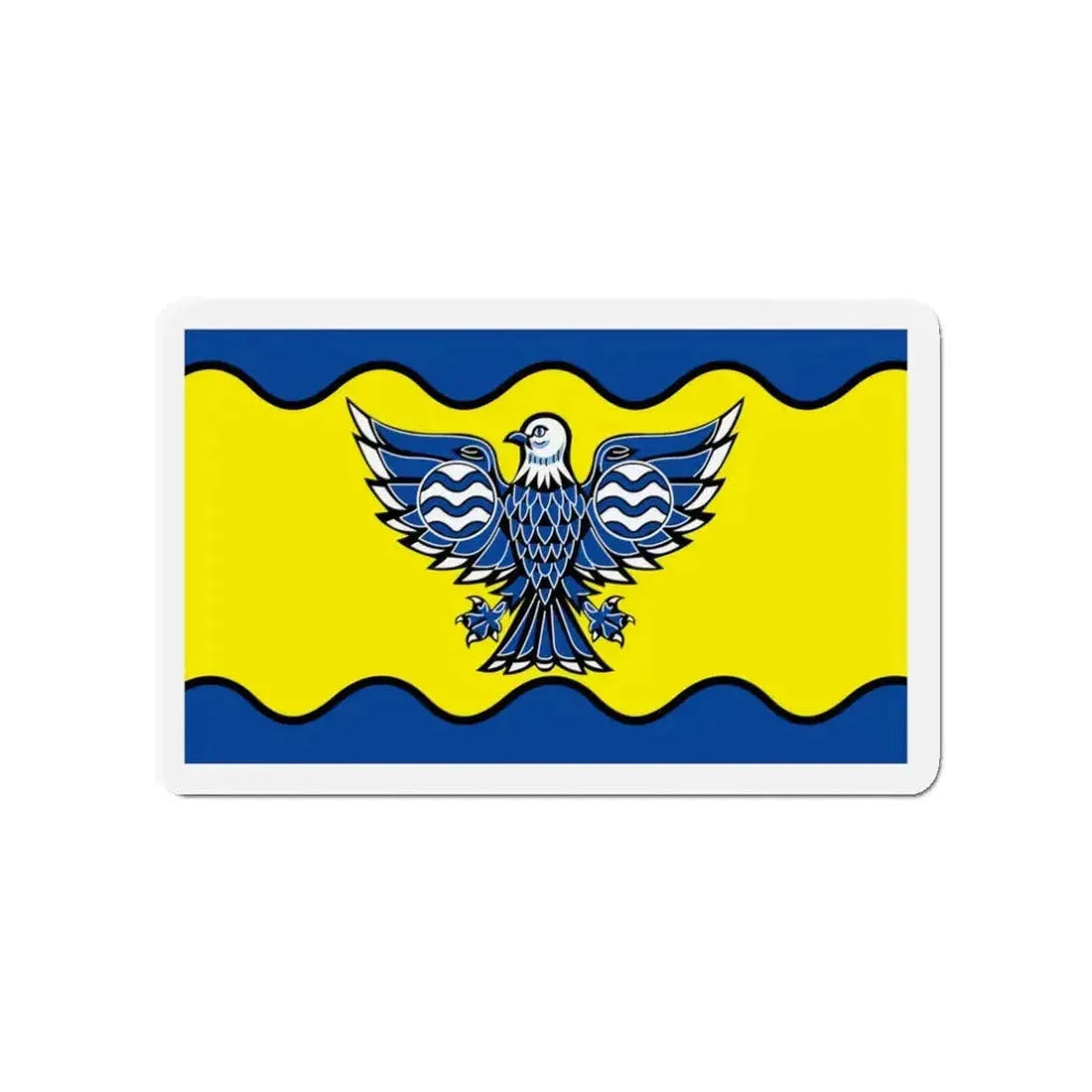 Flag of Burnaby BC Canada - Refrigerator Magnet - The Sticker Space