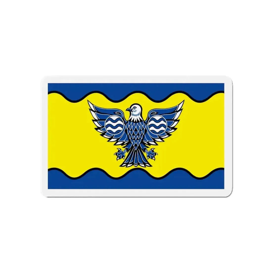 Flag of Burnaby BC Canada - Refrigerator Magnet - The Sticker Space