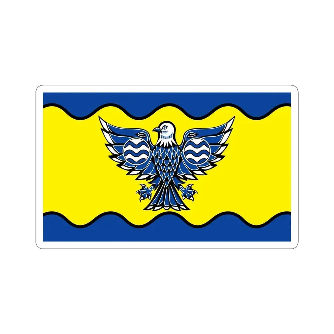 Flag of Burnaby BC Canada STICKER Vinyl Die-Cut Decal 6 Inch - The Sticker Space