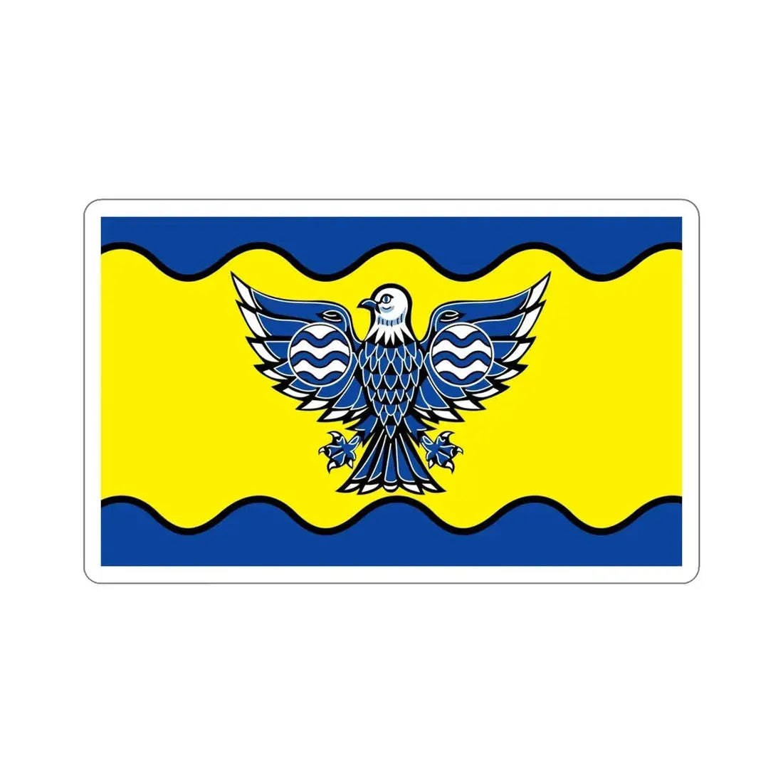 Flag of Burnaby BC Canada STICKER Vinyl Die-Cut Decal - The Sticker Space