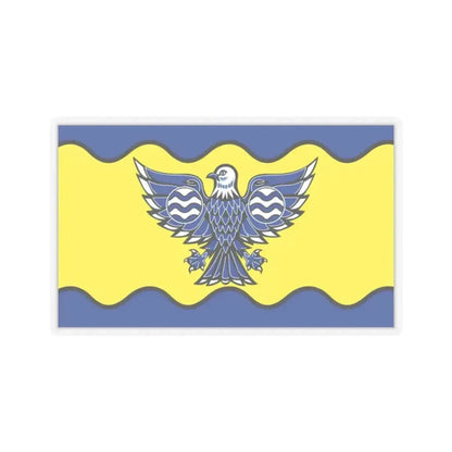 Flag of Burnaby BC Canada - STICKER Vinyl Kiss-Cut Decal 2 Inch Transparent - The Sticker Space