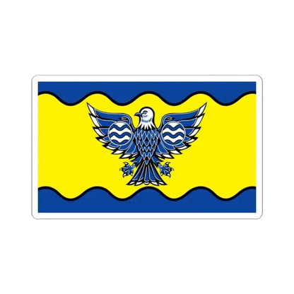 Flag of Burnaby BC Canada - STICKER Vinyl Kiss-Cut Decal 2 Inch White - The Sticker Space