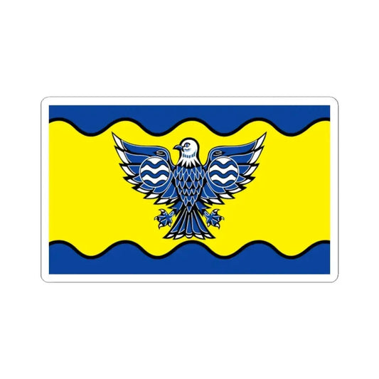 Flag of Burnaby BC Canada - STICKER Vinyl Kiss-Cut Decal 2 Inch White - The Sticker Space