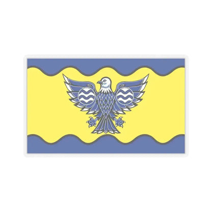 Flag of Burnaby BC Canada - STICKER Vinyl Kiss-Cut Decal 3 Inch Transparent - The Sticker Space