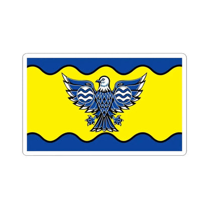 Flag of Burnaby BC Canada - STICKER Vinyl Kiss-Cut Decal 3 Inch White - The Sticker Space