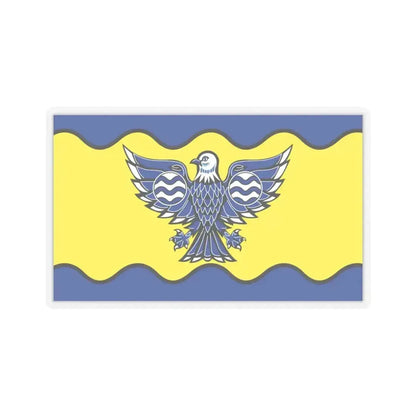 Flag of Burnaby BC Canada - STICKER Vinyl Kiss-Cut Decal 4 Inch Transparent - The Sticker Space