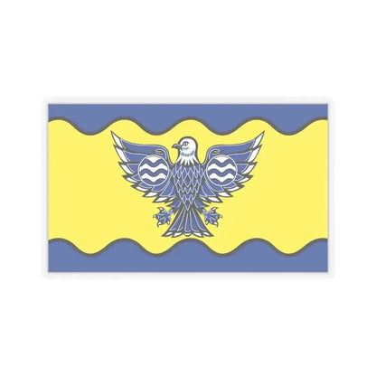 Flag of Burnaby BC Canada - STICKER Vinyl Kiss-Cut Decal 6 Inch Transparent - The Sticker Space