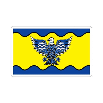 Flag of Burnaby BC Canada - STICKER Vinyl Kiss-Cut Decal 6 Inch White - The Sticker Space