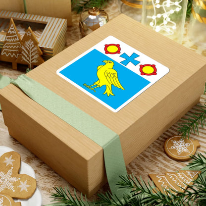 Flag of Burshtyn (Ukraine) STICKER Vinyl Kiss-Cut Decal - The Sticker Space