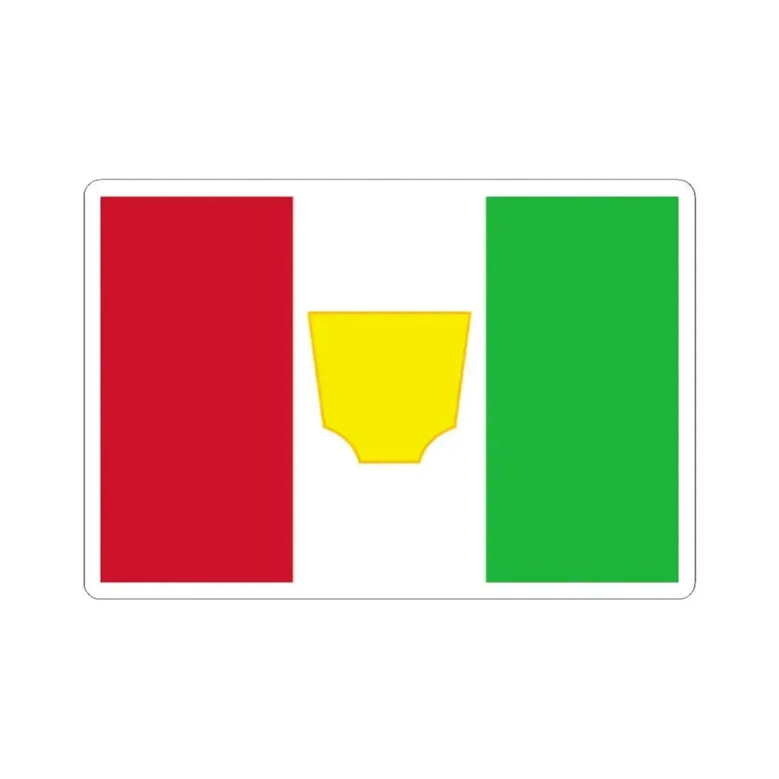 Flag of Burundi 1961-1962 (Burundi) STICKER Vinyl Kiss-Cut Decal 2 Inch White - The Sticker Space