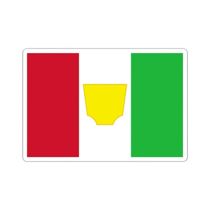 Flag of Burundi 1961-1962 (Burundi) STICKER Vinyl Kiss-Cut Decal 3 Inch White - The Sticker Space