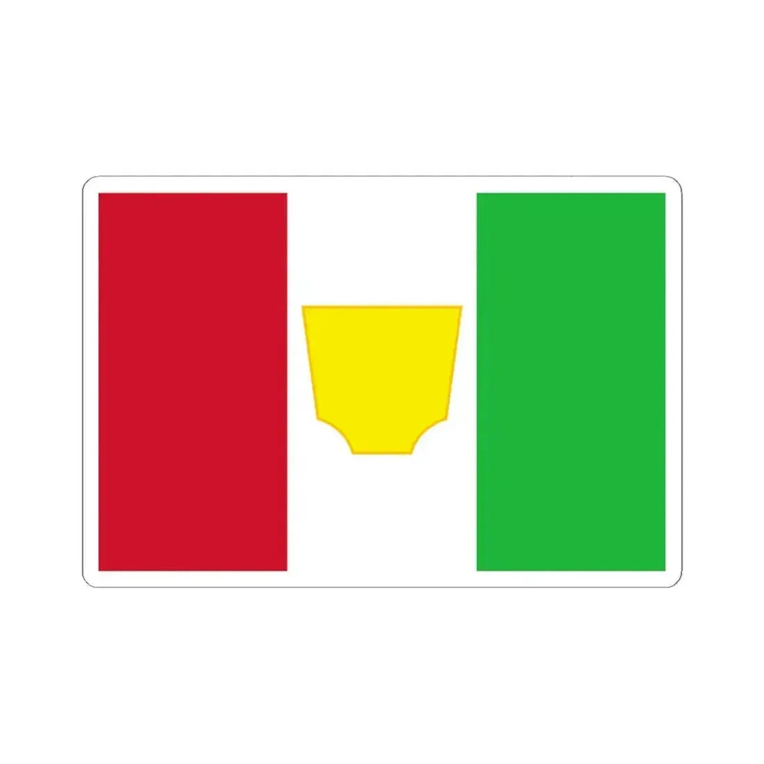 Flag of Burundi 1961-1962 (Burundi) STICKER Vinyl Kiss-Cut Decal 6 Inch White - The Sticker Space