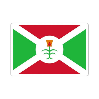 Flag of Burundi 1962-1966 (Burundi) STICKER Vinyl Kiss-Cut Decal 6 Inch White - The Sticker Space