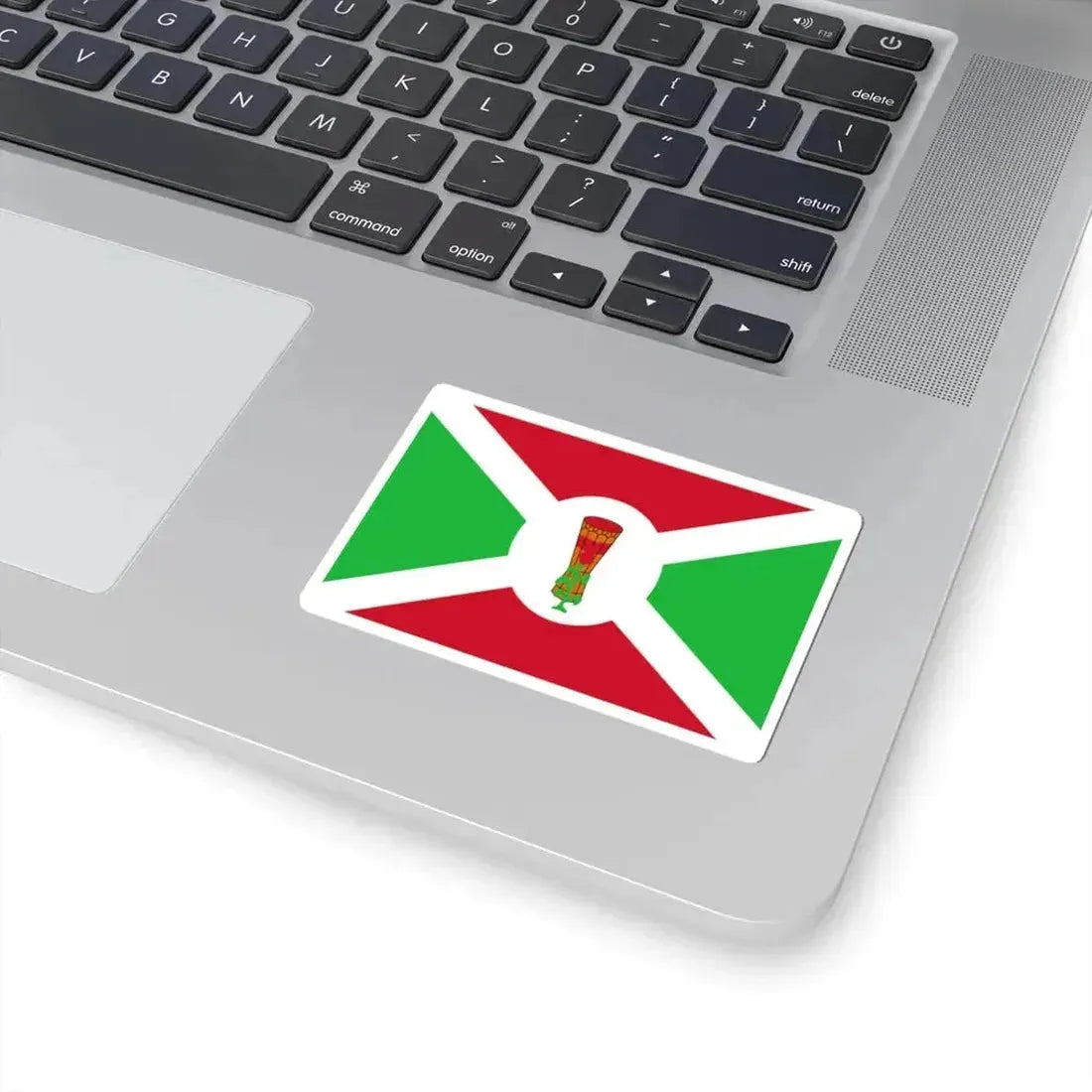 Flag of Burundi 1962-1966 variant (Burundi) STICKER Vinyl Kiss-Cut Decal - The Sticker Space