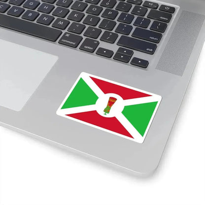 Flag of Burundi 1962-1966 variant (Burundi) STICKER Vinyl Kiss-Cut Decal - The Sticker Space