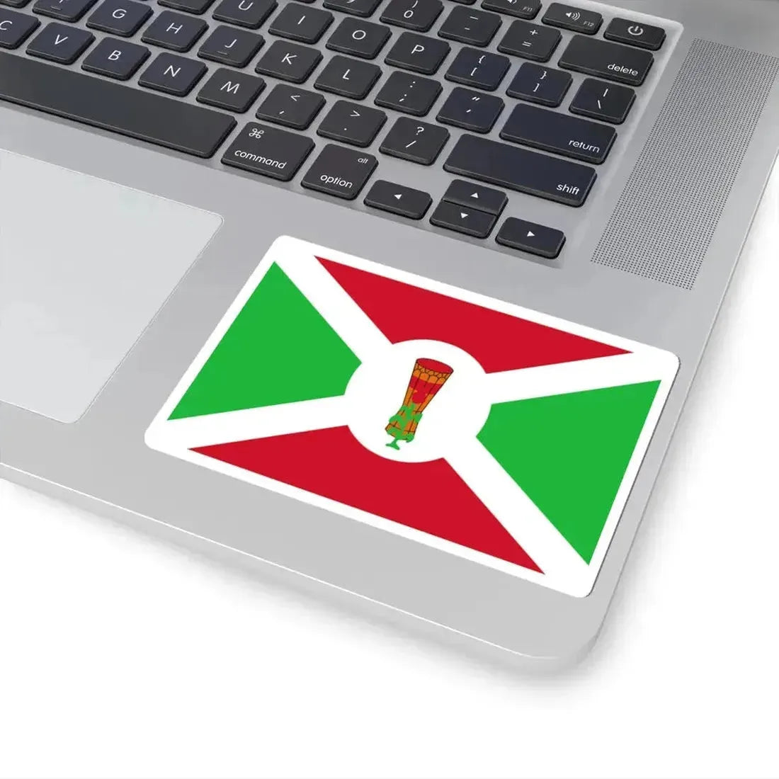 Flag of Burundi 1962-1966 variant (Burundi) STICKER Vinyl Kiss-Cut Decal - The Sticker Space