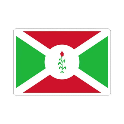 Flag of Burundi 1966-1967 (Burundi) STICKER Vinyl Kiss-Cut Decal 2 Inch White - The Sticker Space