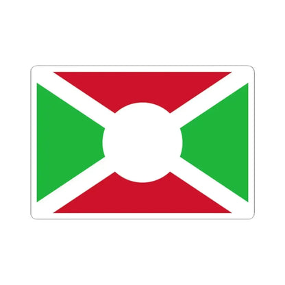 Flag of Burundi 1966 (Burundi) STICKER Vinyl Kiss-Cut Decal 2 Inch White - The Sticker Space