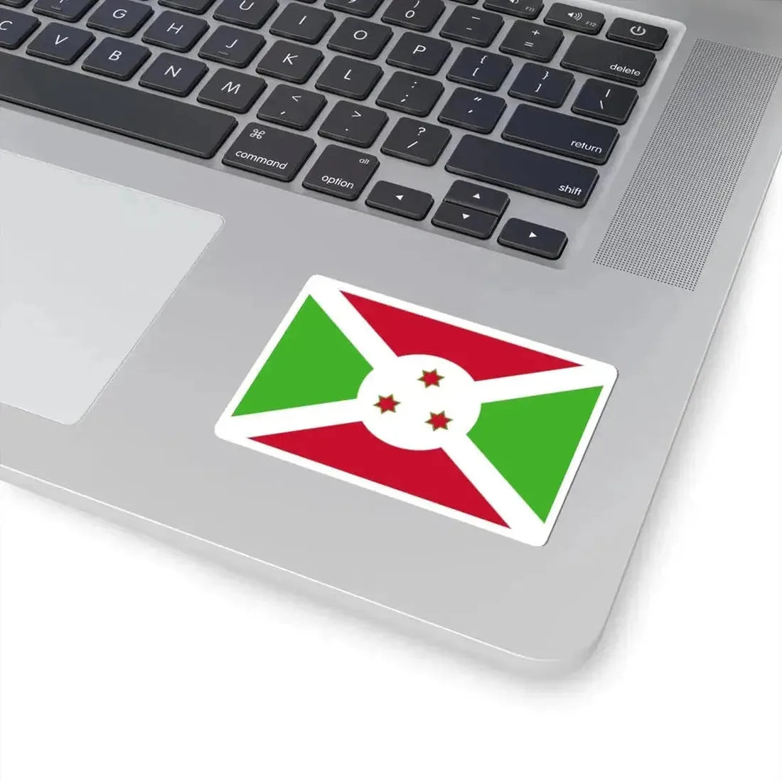 Flag of Burundi 1967-1982 (Burundi) STICKER Vinyl Kiss-Cut Decal - The Sticker Space