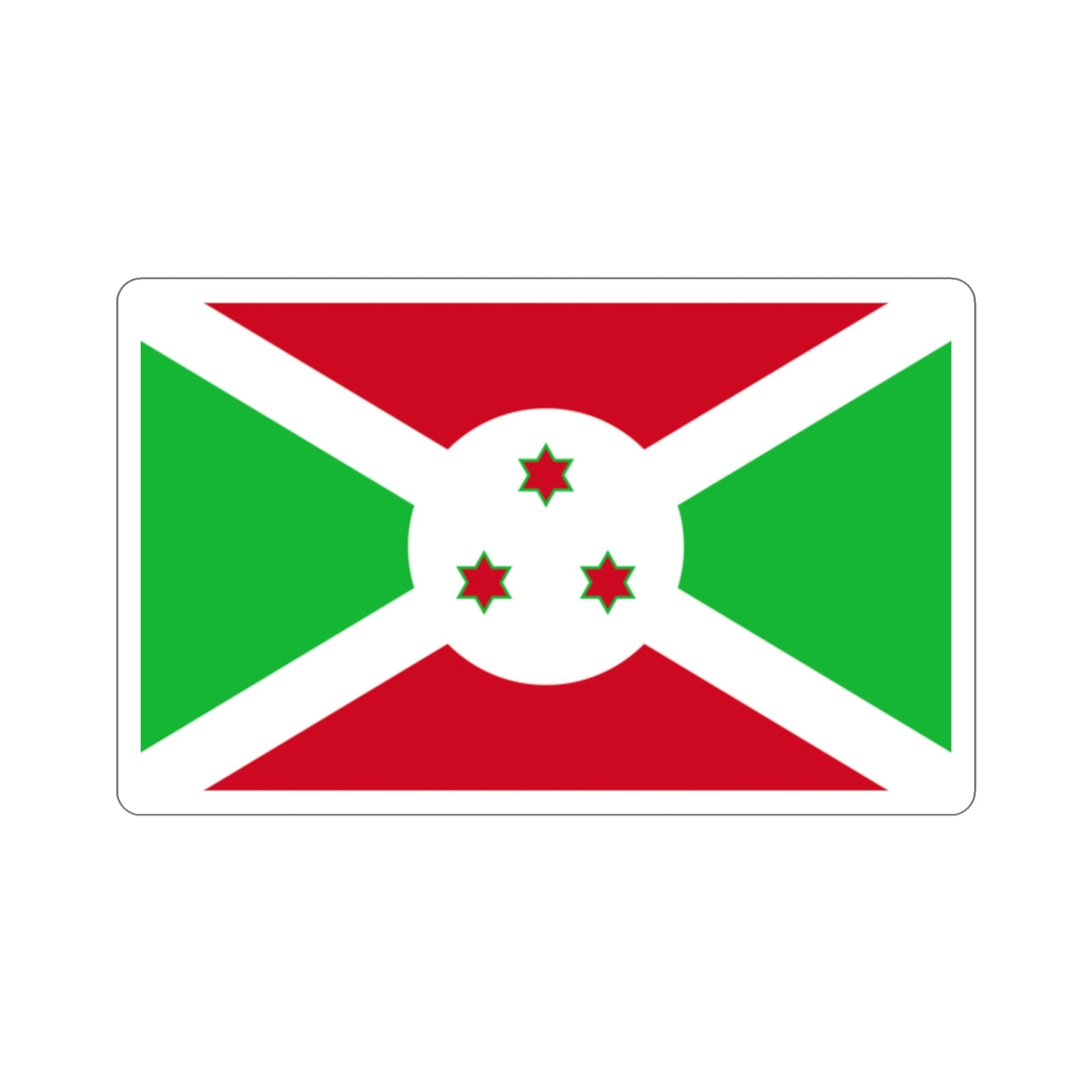 Flag of Burundi STICKER Vinyl Die-Cut Decal-2 Inch-The Sticker Space