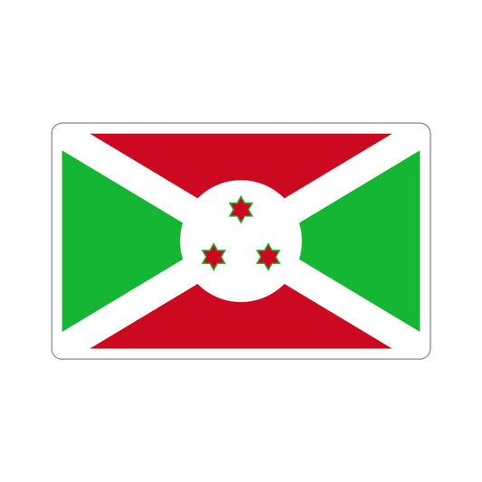 Flag of Burundi STICKER Vinyl Die-Cut Decal-6 Inch-The Sticker Space