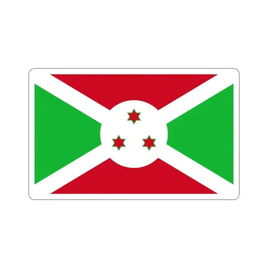 Flag of Burundi STICKER Vinyl Die-Cut Decal 6 Inch - The Sticker Space
