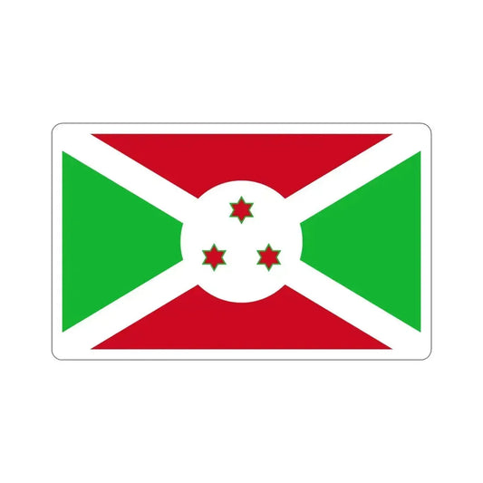 Flag of Burundi STICKER Vinyl Die-Cut Decal 6 Inch - The Sticker Space