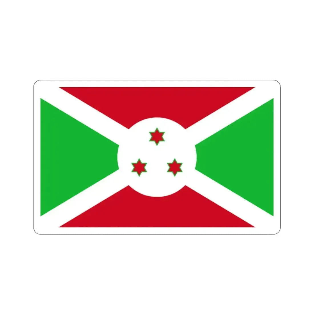 Flag of Burundi STICKER Vinyl Die-Cut Decal - The Sticker Space