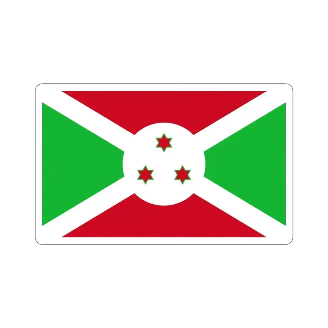 Flag of Burundi STICKER Vinyl Die-Cut Decal - The Sticker Space