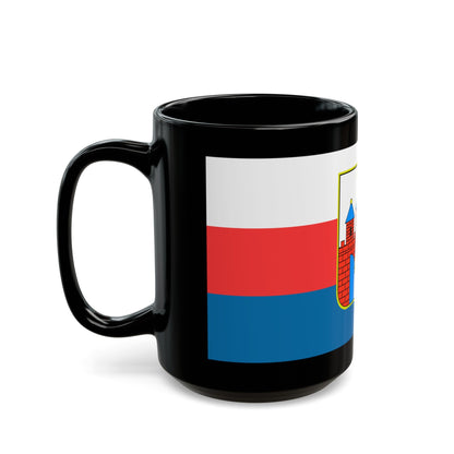 Flag of Bydgoszcz Poland - Black Coffee Mug-The Sticker Space