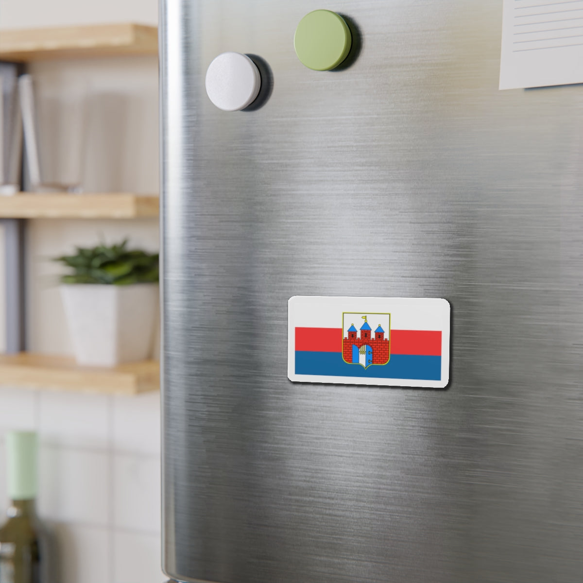 Flag of Bydgoszcz Poland - Die-Cut Magnet-The Sticker Space