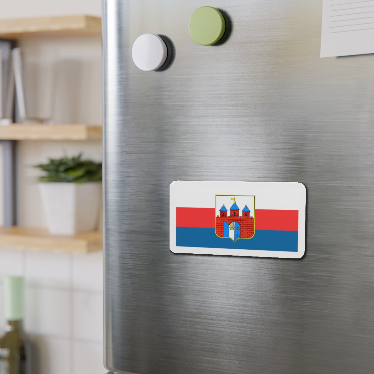 Flag of Bydgoszcz Poland - Die-Cut Magnet-The Sticker Space