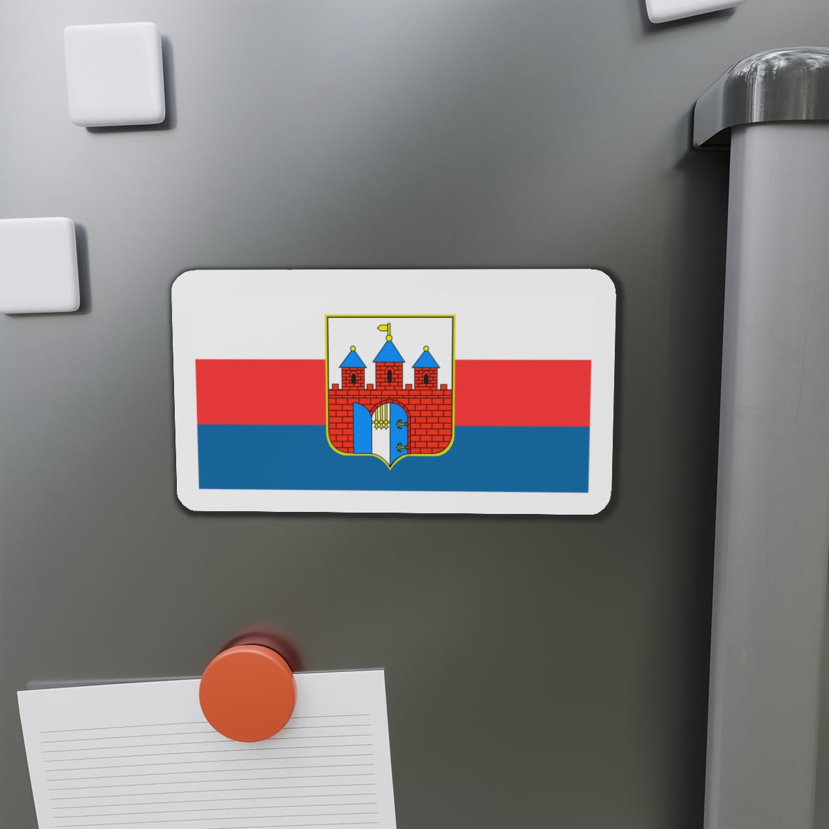 Flag of Bydgoszcz Poland - Die-Cut Magnet-The Sticker Space