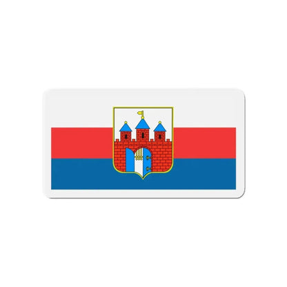 Flag of Bydgoszcz Poland - Refrigerator Magnet 4 Inch - The Sticker Space