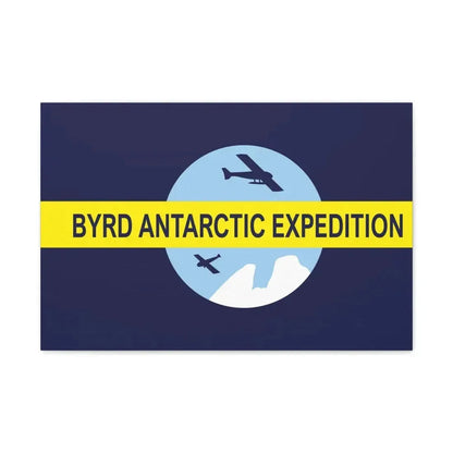 Flag of Byrd's Second Antarctic Expedition - Canvas Wall Art 24″ x 16″ 1.25" - The Sticker Space