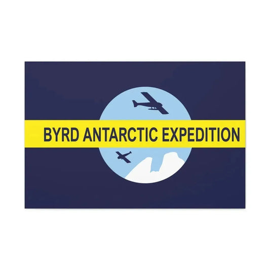 Flag of Byrd's Second Antarctic Expedition - Canvas Wall Art 36" x 24" 1.25" - The Sticker Space