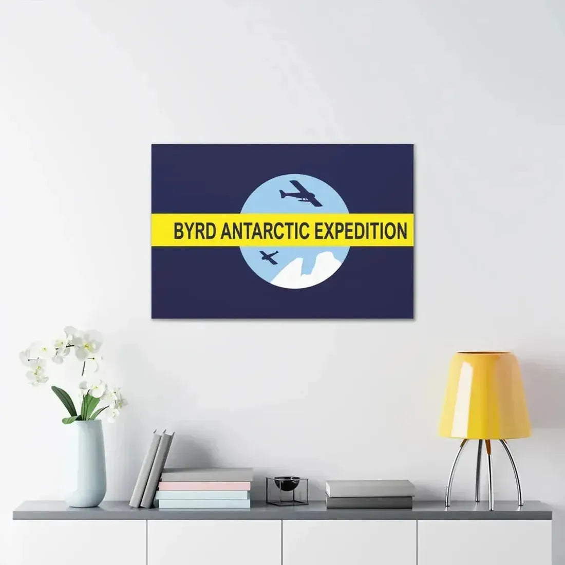 Flag of Byrd's Second Antarctic Expedition - Canvas Wall Art - The Sticker Space