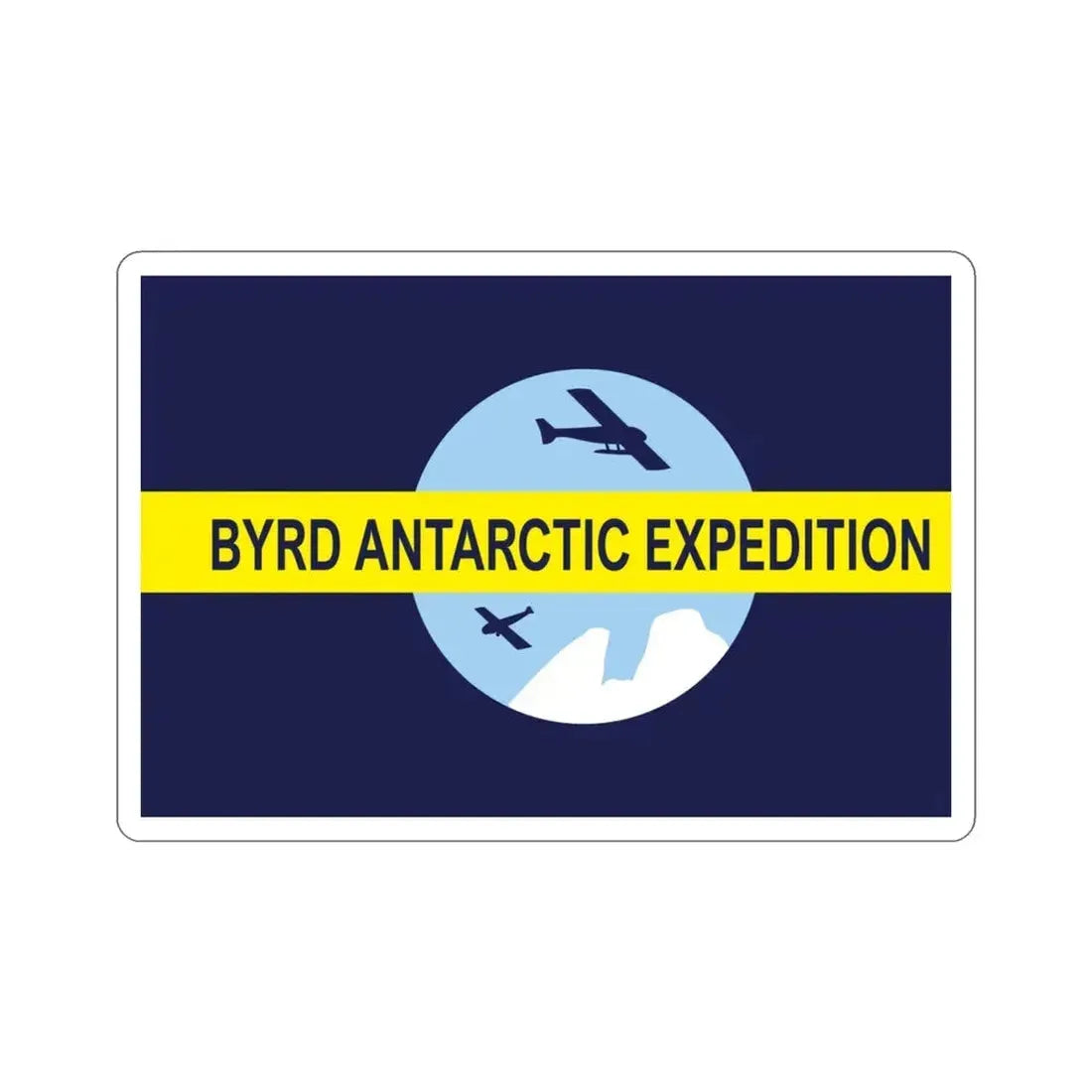 Flag of Byrd's Second Antarctic Expedition STICKER Vinyl Die-Cut Decal 3 Inch - The Sticker Space